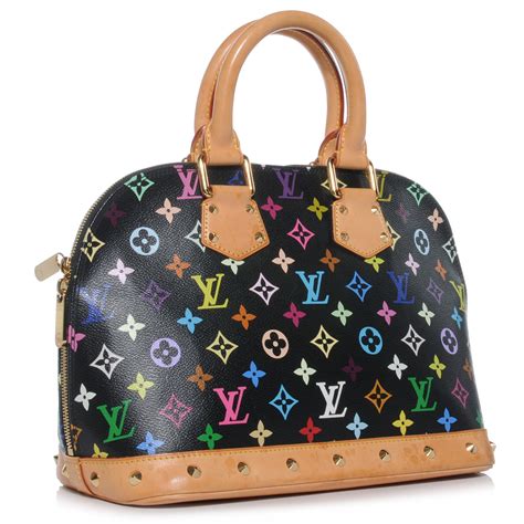 louis vuitton alma multicolor black|louis vuitton alma pm canvas.